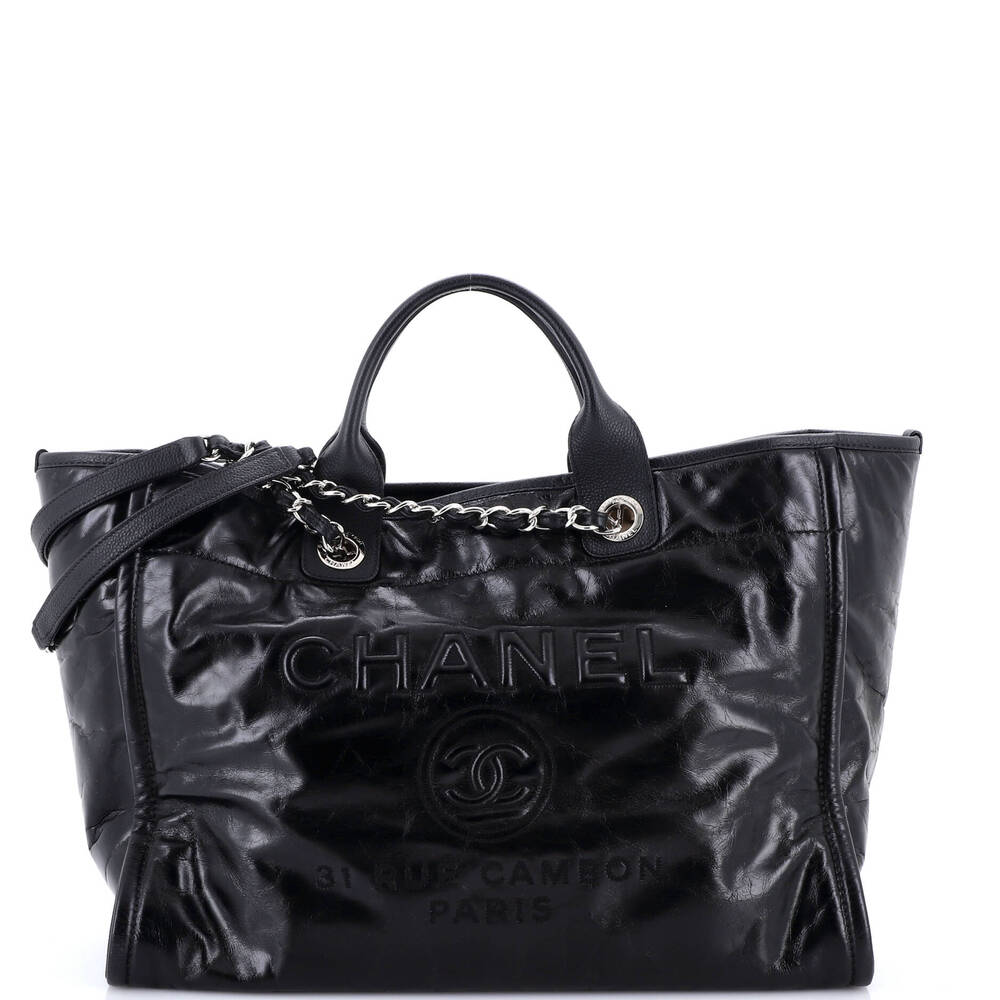 Chanel Deauville Tote Glazed Calfskin #257841C38B